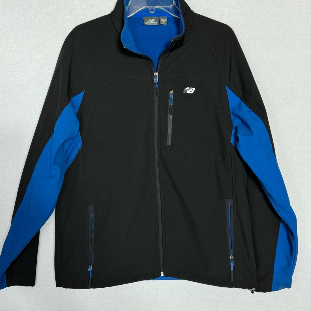 New Balance Men’s Medium Black Blue Full Zip Jacket